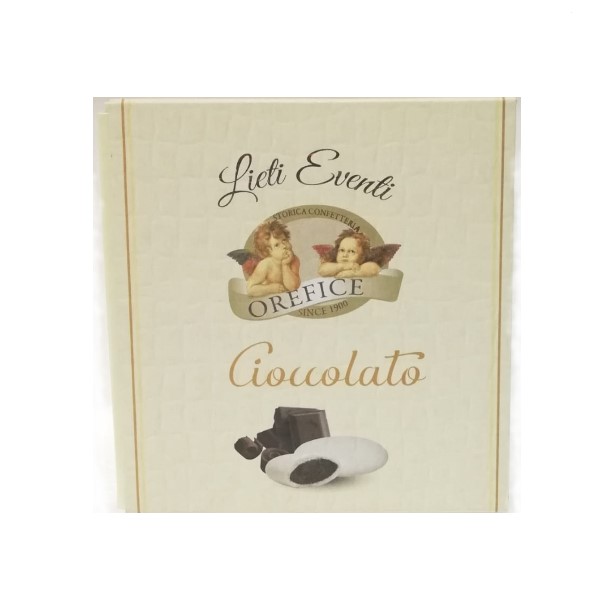 Box Lieti Eventi Confetti Bianchi Al Cioccolato 500gr - Cake Love