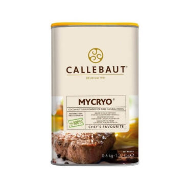 Confezione Burro di cacao in polvere della Callebaut da 600gr in confezione apri e chiudi