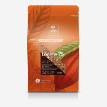 Confezione cacao sgrassato Legere 1% barry da 750gr