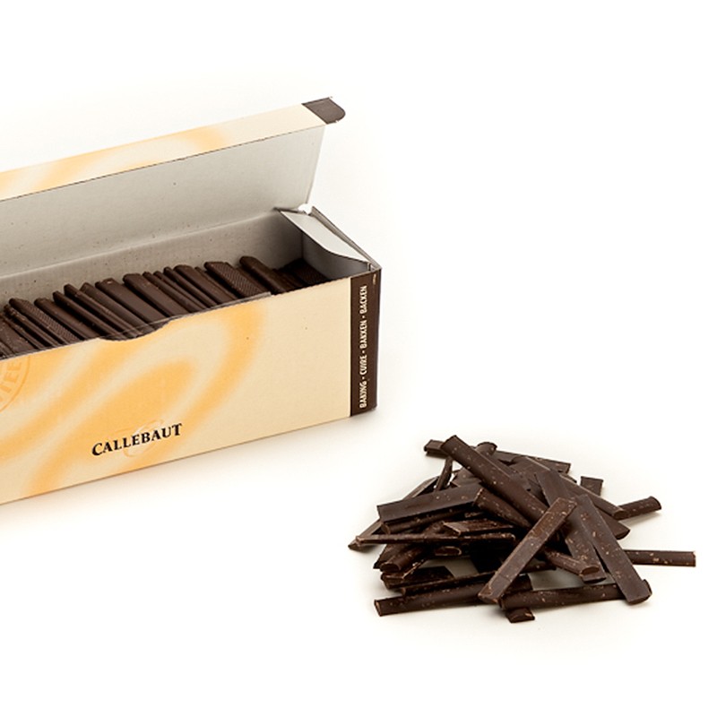 Bastoncini di cioccolato Fondente della Callebaut da cottura in confezione da 1,6Kg e da 200gr