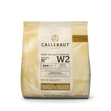Confezione cioccolato Bianco W2 28% Callebaut da 400gr