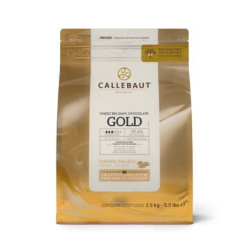 Confezione cioccolato al Caramello Gold Callebaut da 2,500kg in sacchetto apri e chiudi