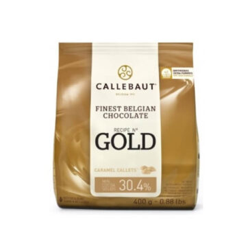 Confezione cioccolato al Caramello Gold Callebaut da 400gr
