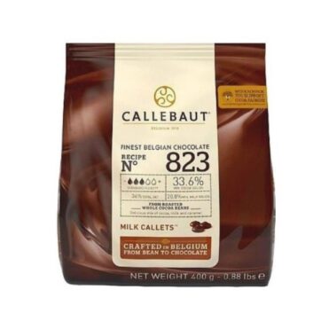 Confezione cioccolato al Latte 33,6% Callebaut da 400gr