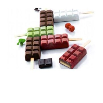 Set 2 stampo gelato Chocostick della Silikomart Dimensioni 92x48h 24mm