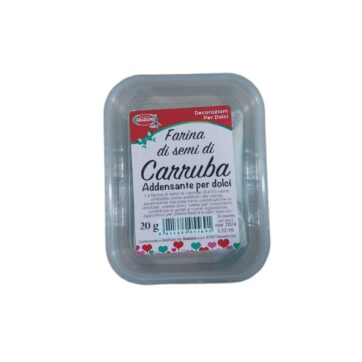 Farina di semi di Carrube, Prodotto in polvere per dolci in confezioni da 20gr