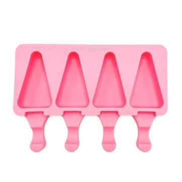 Stampo in Silicone per gelato o cakesicle a forma di triangolo da 4 cavità